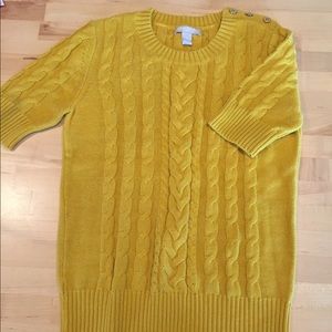 BR mustard sweater